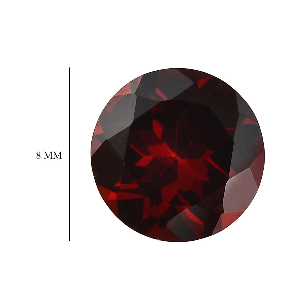 Mozambique Garnet Round 8 mm Gemstone, 2.23 Ct