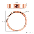 Mozambique Garnet Ring in Rose Gold Overlay Sterling Silver