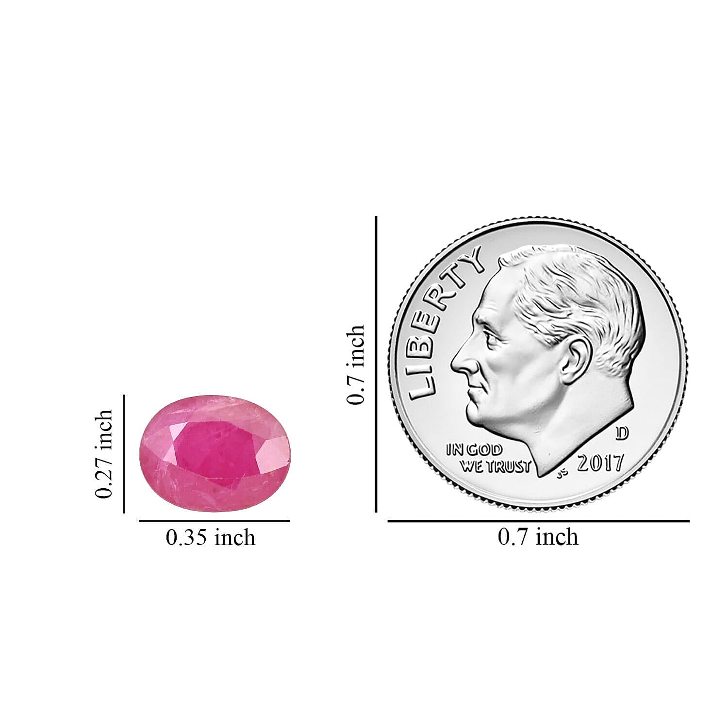 2 Ct. AAA Mozambique Ruby Loose Gemstone in Oval Shape (9x7 MM) 8019164 4
