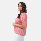 Mudflower Polyester Top (Size 1x1 cm) - Red