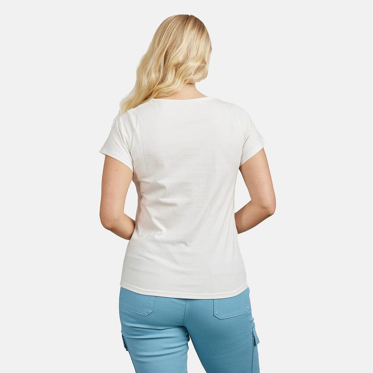 Mudflower Cotton TShirt  - Ivory V32614560 2