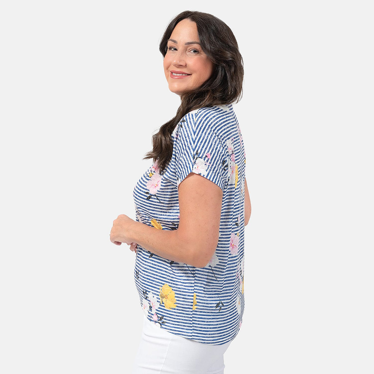 Mudflower Cotton Tee (Size 1x1 cm) - Blue V32578443 1
