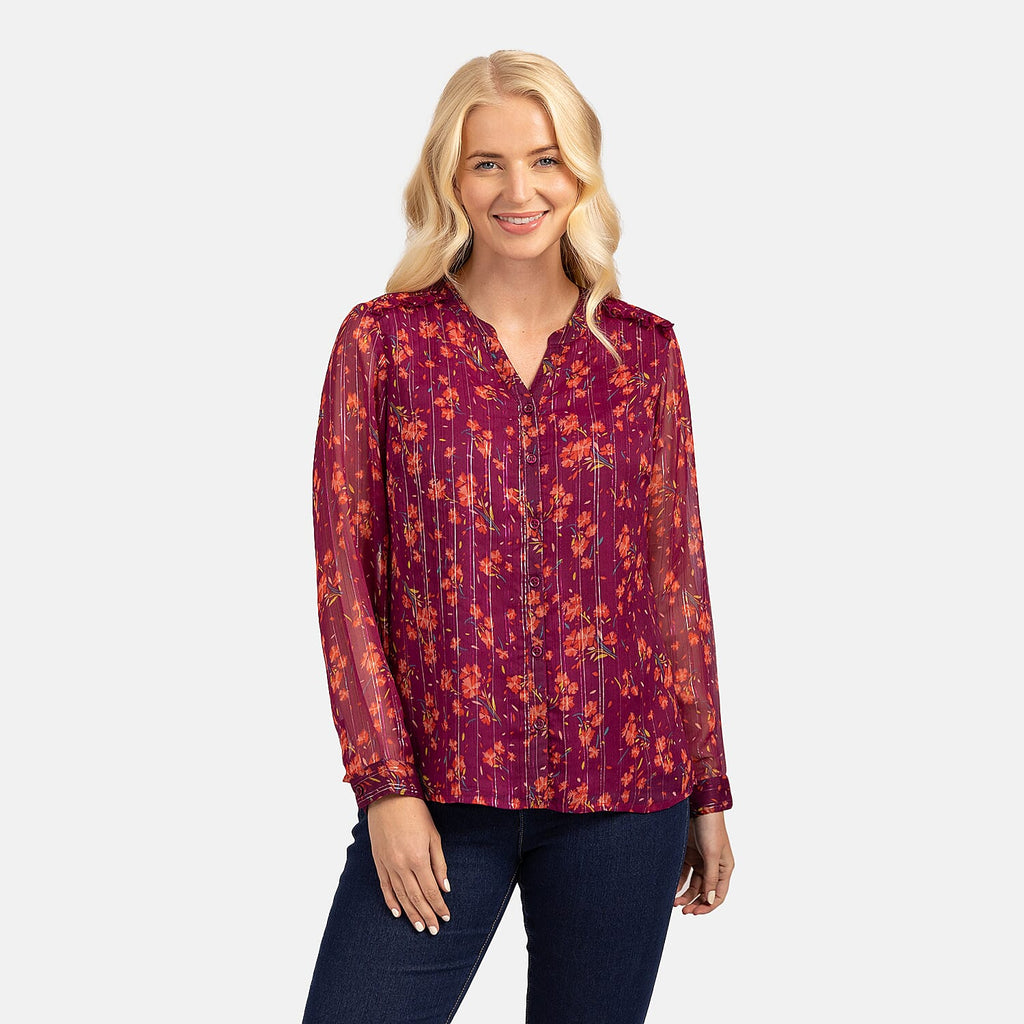 Polyester Top (Size 1x1 cm) - Red
