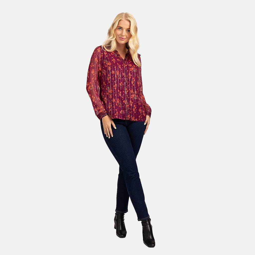 Polyester Top (Size 1x1 cm) - Red