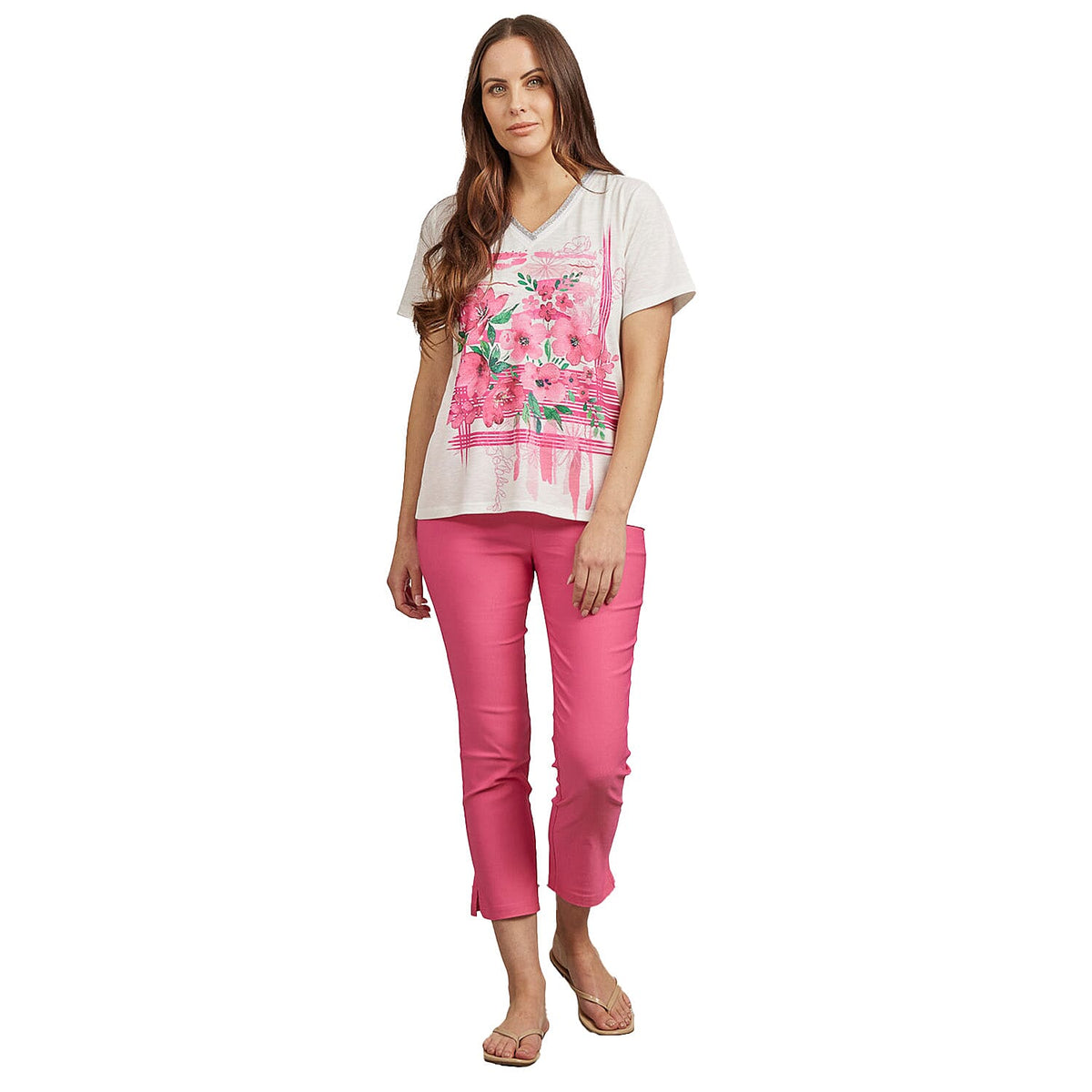 Mudflower Polyester Tee (Size 1x1 cm) - Pink V32607323 1