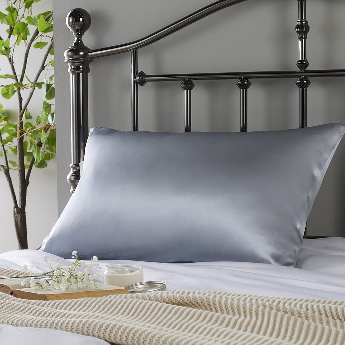 Pickford Gilbert - Pure Mulberry Silk Pillowcase - Grey 7842167 1
