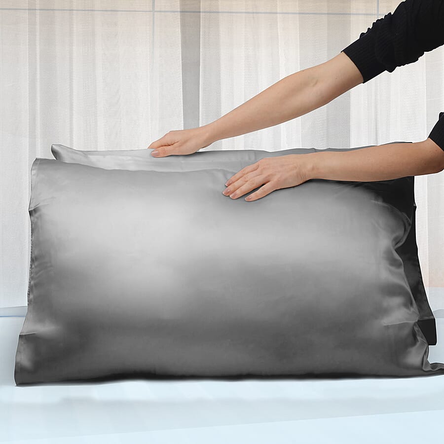 Mulberry Silk Single Pillowcase - Grey 3816794 3