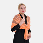 Mulberry Silk Solid Scarf (Size 200x1 cm) - Orange & Orange