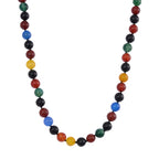 Multi Agate Necklace (Size - 20) with Magnetic Clasp 470.00 Ct