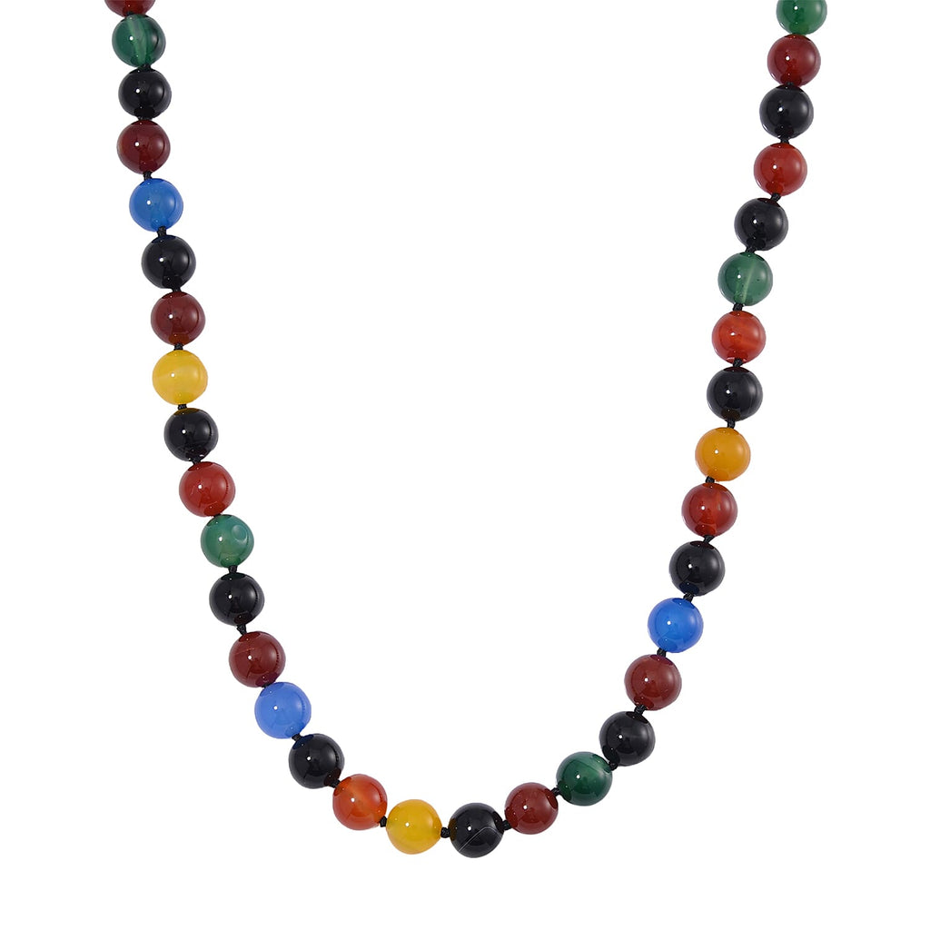 Multi Agate Necklace (Size - 20) with Magnetic Clasp 470.00 Ct
