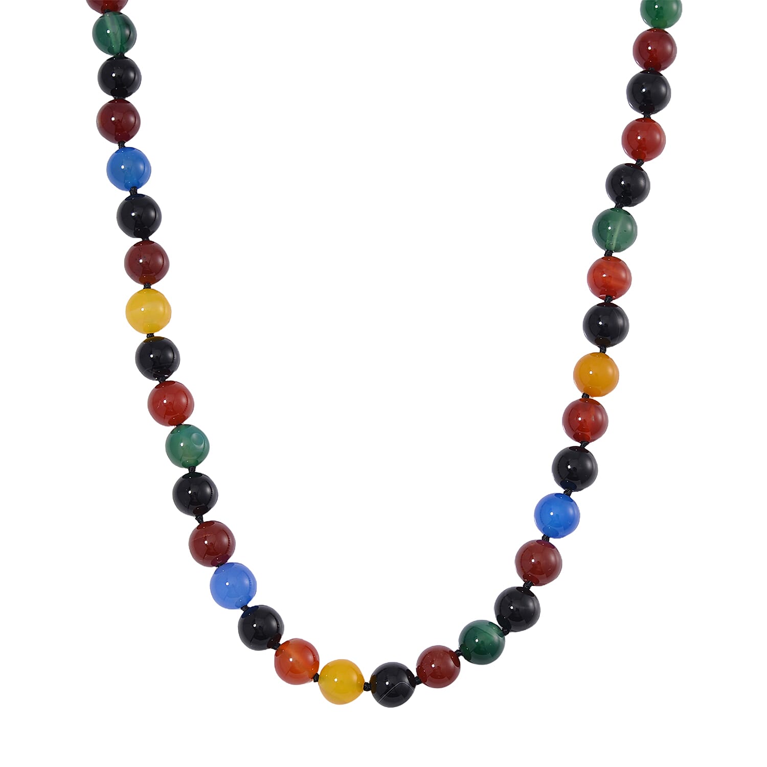 Multi Agate Necklace (Size - 20) with Magnetic Clasp 470.00 Ct 7964266 5