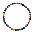 Multi Agate Necklace (Size - 20) with Magnetic Clasp 470.00 Ct