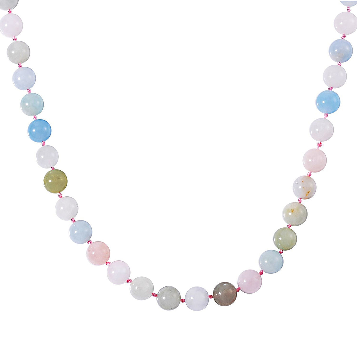 Gem Treasure- AAA Rare Size (10mm) Multi Beryl Necklace (Szie - 30) 475 Ct. 7550470 0