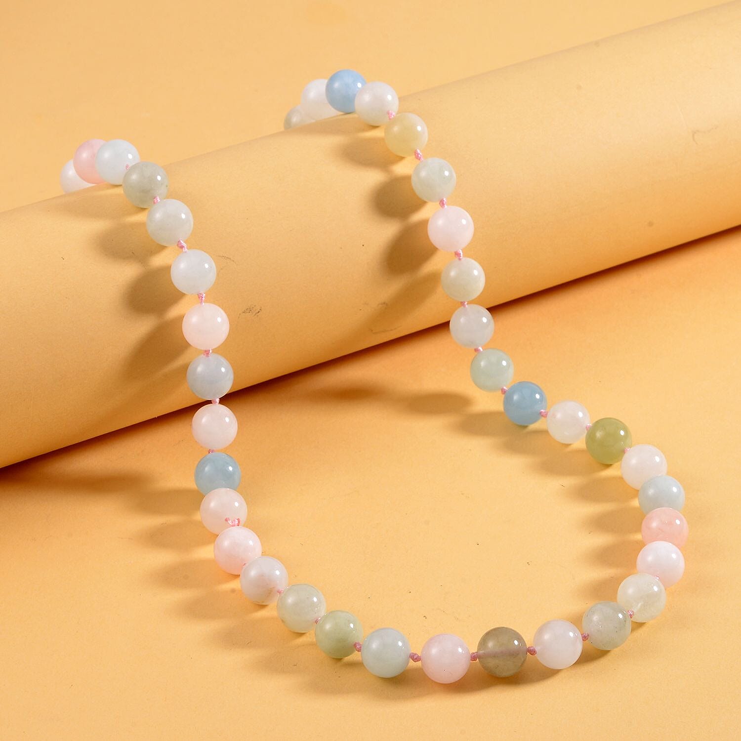 Gem Treasure- AAA Rare Size (10mm) Multi Beryl Necklace (Szie - 30) 475 Ct. 7550470 2