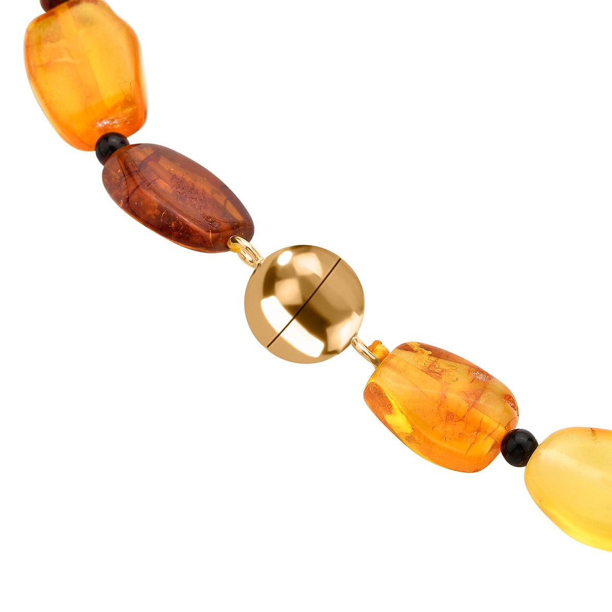 Natural Baltic Amber Necklace With Magnetic Clasp (Size - 20) in Sterling Silver 7991695 3