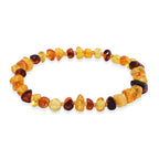 Tucson Find - Multi Color Amber Stretchable Bracelet (Size - 7) 15.45 Ct.