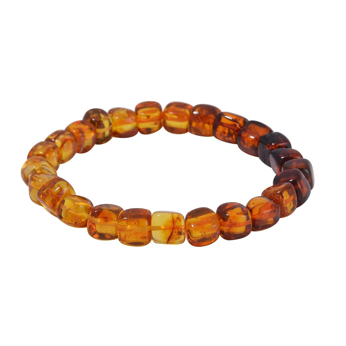 Multi Colour Amber Stretchable Bracelet (Size 7-7.5) 55.15 Ct 7796322 0