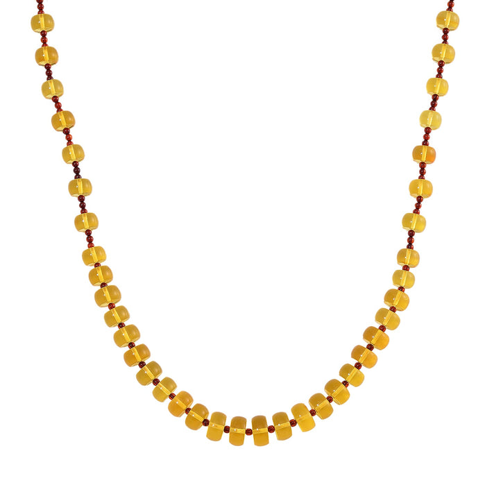 Rare Tucson Find - Natural Honey and Cognac Amber Necklace (Size - 22) with Screw Clasp 100.00 Ct. 8086519 1