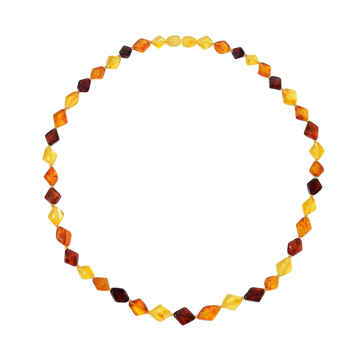 Tucson Finds- Multi Color Amber Necklace (Size -20) with Screw Clasp 50.00 Ct. 8183591 3
