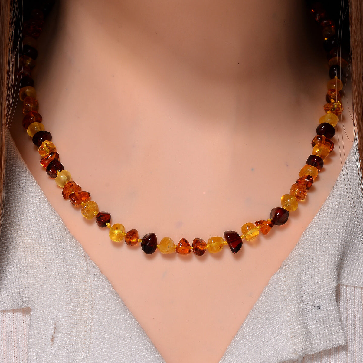 Tucson Find - Baltic Amber Necklace (Size 20) with Screw Clasp 52.00 Ct. 8086544 2