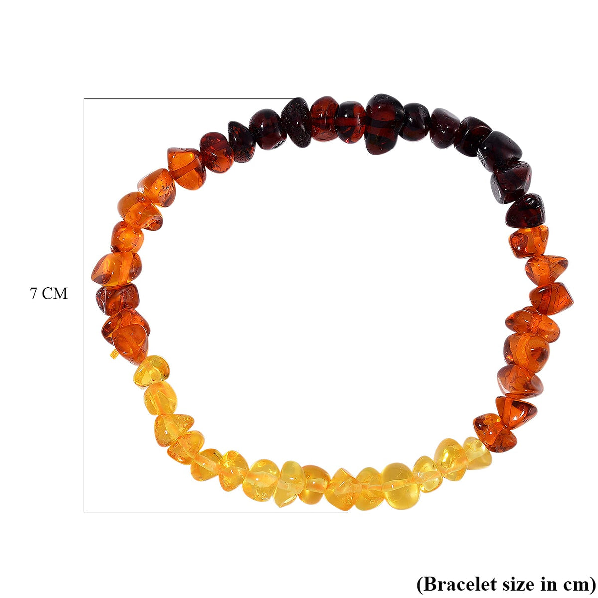 Tucson Find - Baltic Amber Bracelet (Size 7.5 Stretchable) 22.00 Ct. 8120964 10