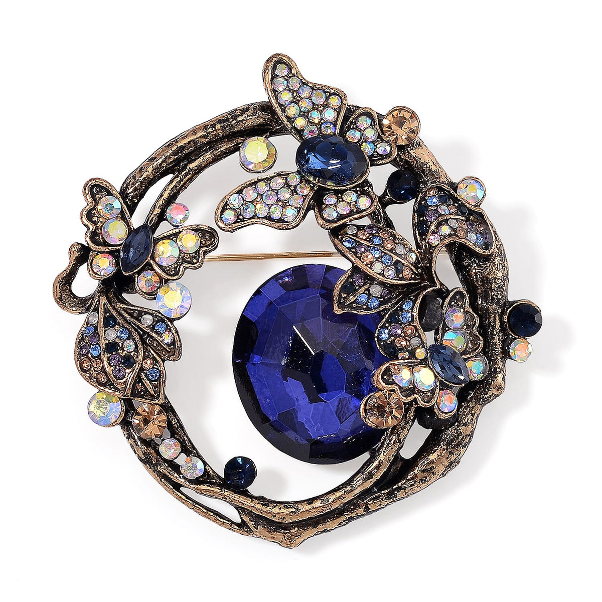 Multi Colour Crystal butterfly Brooch 7875468 0
