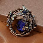 Multi Color Crystal butterfly Brooch