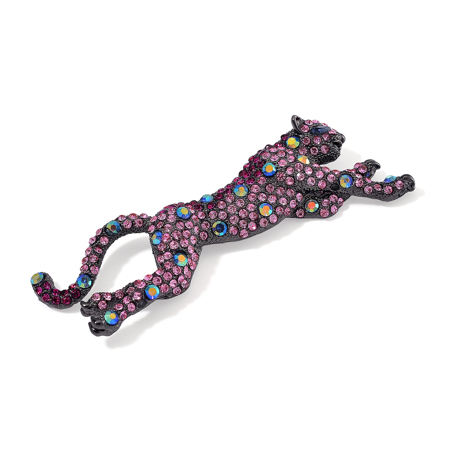 Multi Colour Crystal Panther Brooch 7875743 2
