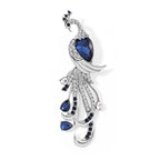 Peacock Crystal Brooch