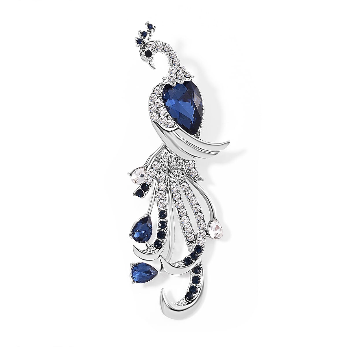 Multi Colour Crystal Peacock Brooch 7875860 0