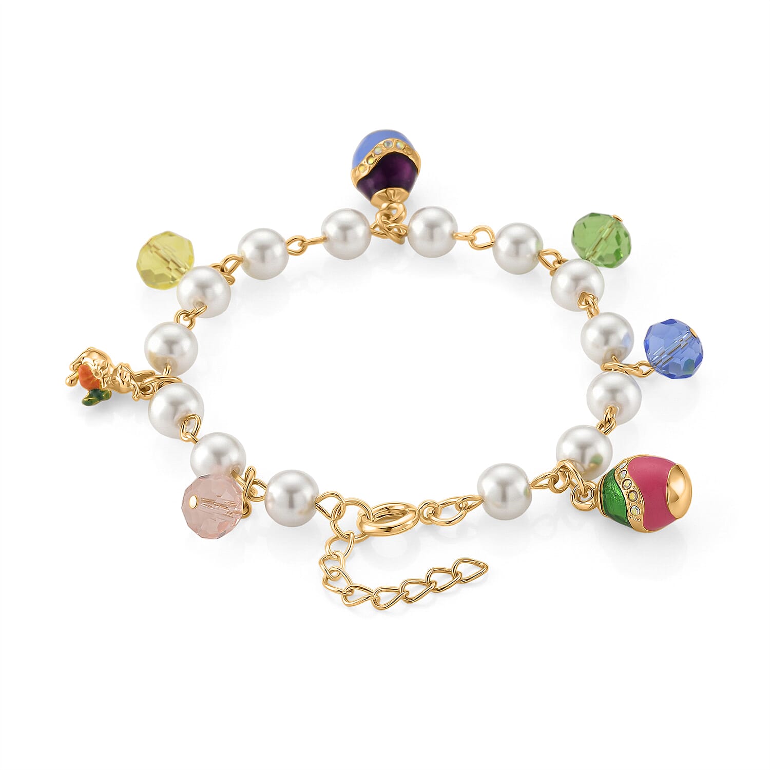 The Luxury Egg Collection - Multi Colour Crystal Bracelet (Size - 8-2 EXT) with Enamel 8480341 4