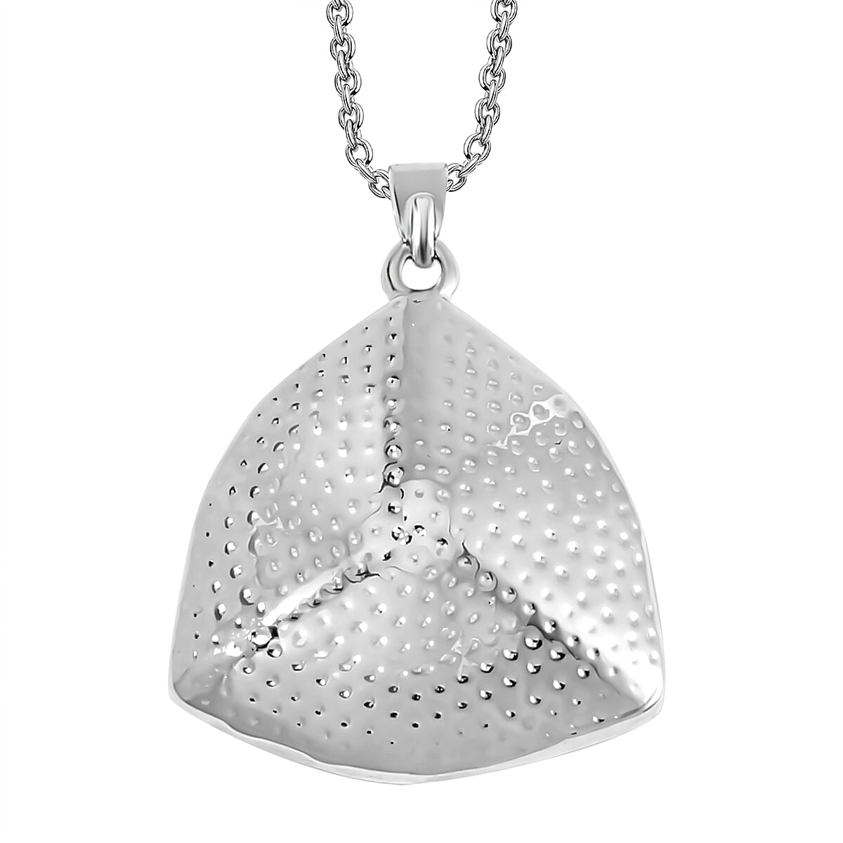 Multi Colour Austrian Crystal Triangle Solitaire with Chain (Size - 20) 7713477 4