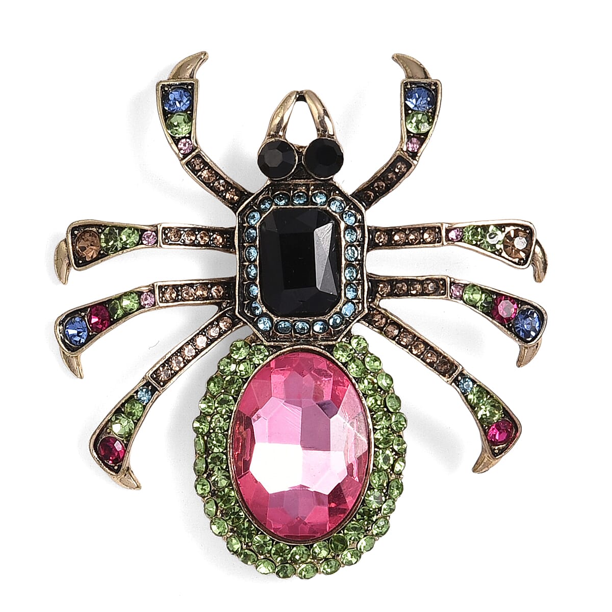 Close Out Deal - Antique and Elegant Crystal Spider Brooch 8311538 0