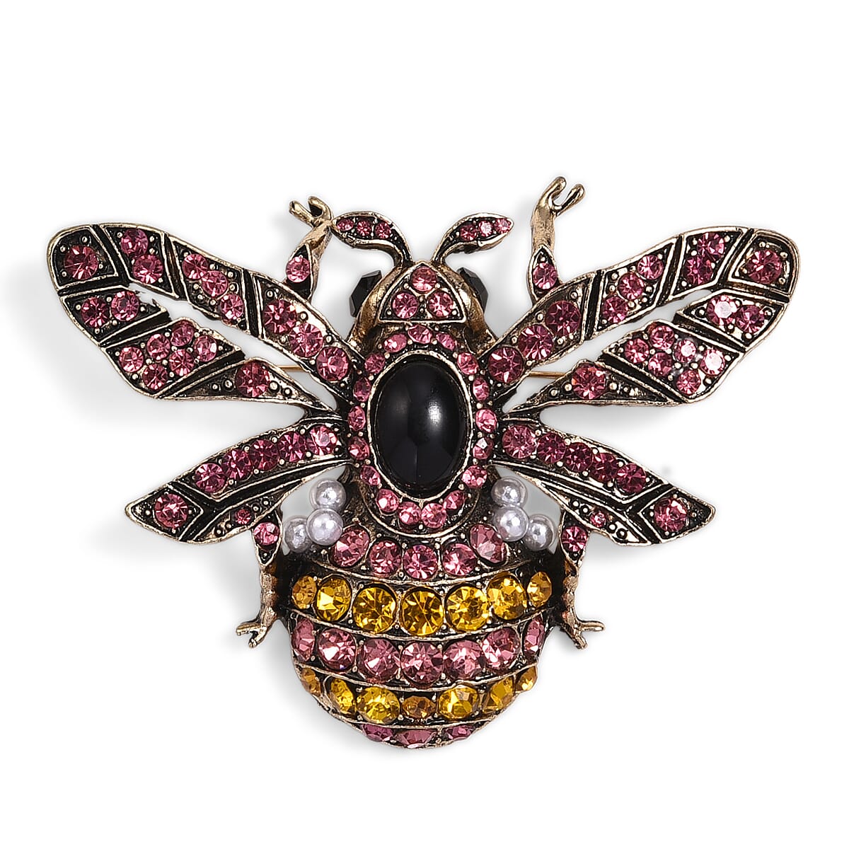 Close Out Deal - Antique and Elegant Crystal Bee Brooch 8311539 0