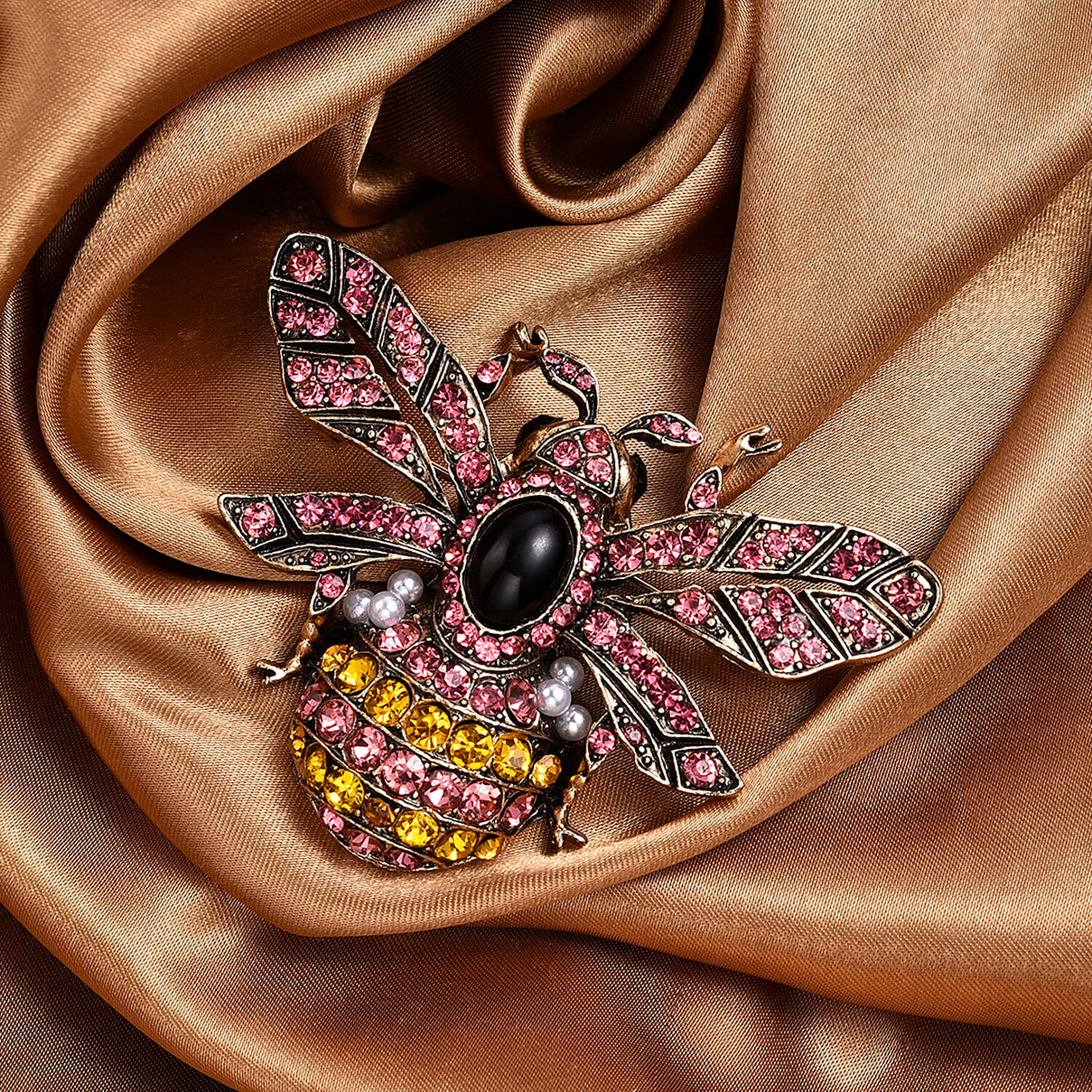 Close Out Deal - Antique and Elegant Crystal Bee Brooch 8311539 2