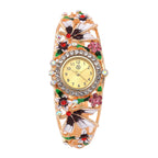 Strada Multi Colour Enameled Crystal Watch - Pink Multi