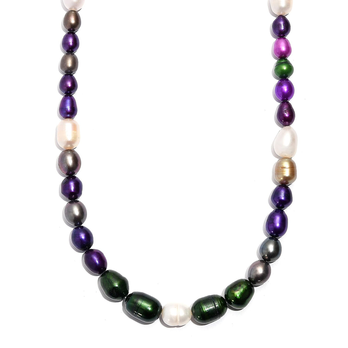EverTrue - Multi Color  Pearl &amp; White Fresh Water Pearl Beads Necklace (Size - 18+2 Ext) 125.00 Ct. V32520077 0