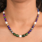 EverTrue - Multi Color Enhance Pearl & White Fresh Water Pearl Beads Necklace (Size - 18-2 Ext) 125.00 Ct.