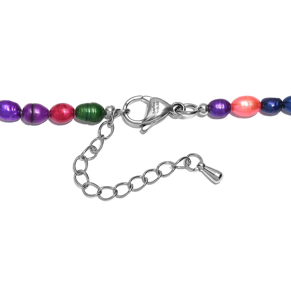 EverTrue - Multi Color  Pearl &amp; White Fresh Water Pearl Beads Necklace (Size - 18+2 Ext) 125.00 Ct. V32520077 5