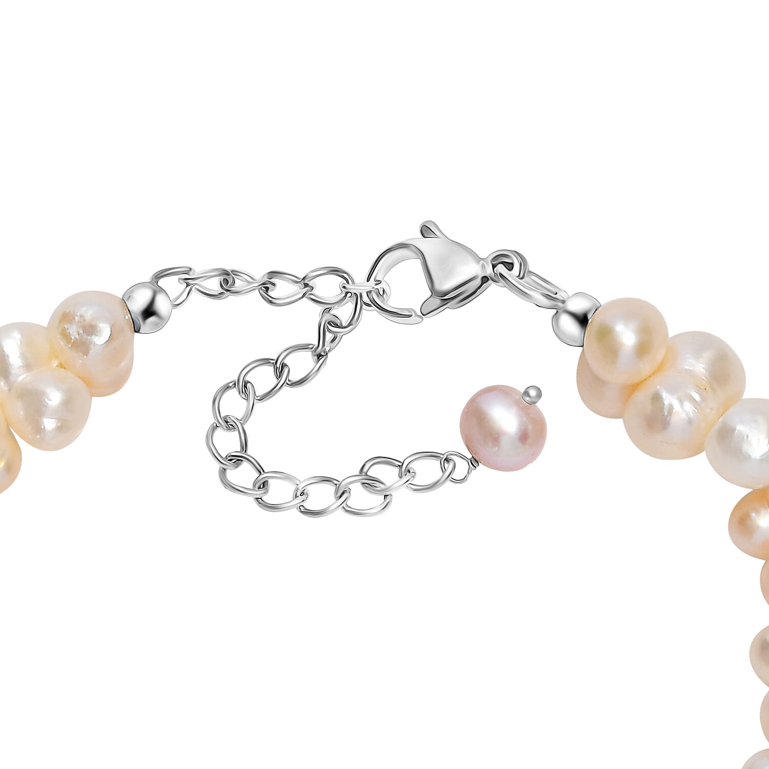Multi Color Fresh Water Pearl Bracelet (Size - 7.5-2 Ext) 120.00 Ct. 8125517 8