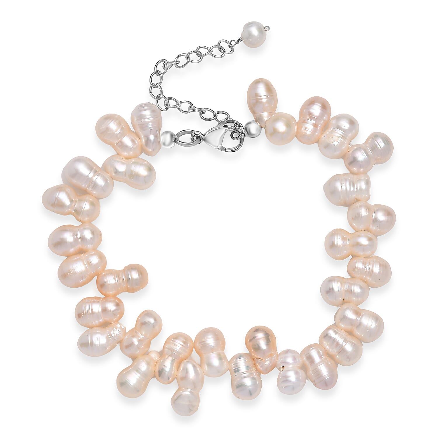 Multi Color Fresh Water Pearl Bracelet (Size - 7.5-2 Ext) 130.00 Ct. 8125516 6