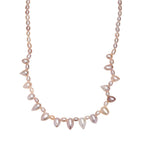 Multi Colour Fresh Water Pearl Necklace (Size - 20) with Lobster Clasp in 18K Vermeil Yellow Gold Plated Sterling Silver