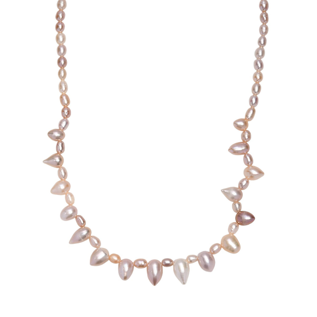 Multi Colour Fresh Water Pearl Necklace (Size - 20) with Lobster Clasp in 18K Vermeil Yellow Gold Plated Sterling Silver V32538968 0
