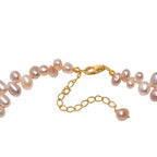 Tucson Finds - Natural AAA Multi Color Fresh Water Pearl Necklace (Size - 20 with Ext) with Lobster Clasp in 18K Vermeil Yellow Gold Plated Sterling Silver