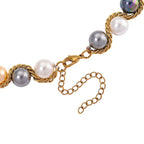 The Exotic Collection - Mother of Pearl Rope Necklace With Lobster Claw Clasp (Size - 19.5-2 EXT) - Multi