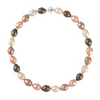 Multi Colour Shell Pearl Necklace (Size - 20) With Magenetic Clasp