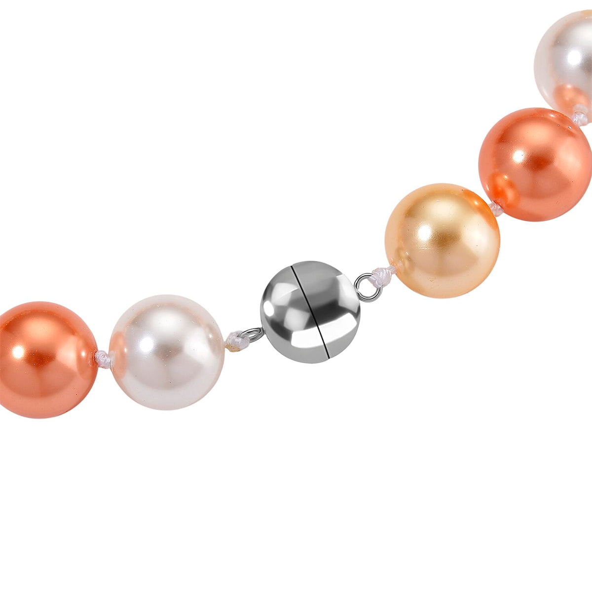 Multi Colour Shell Pearl Necklace (Size 20) with Magnetic Clasp 450.00 Ct. V32647220 6