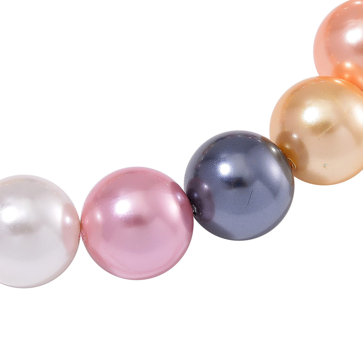 Multi Color Shell Pearl Stone Bracelet (Size 7.5 Stretchable) 190.00 Ct. 8193818 3