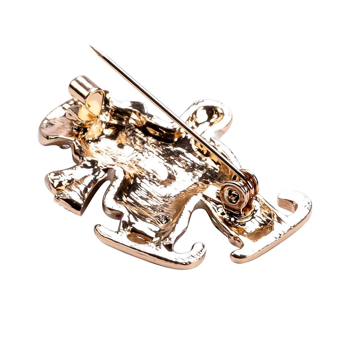 Multi Colour Austrian Crystal Enamelled Christmas Theme Snowman Brooch 3704281 3