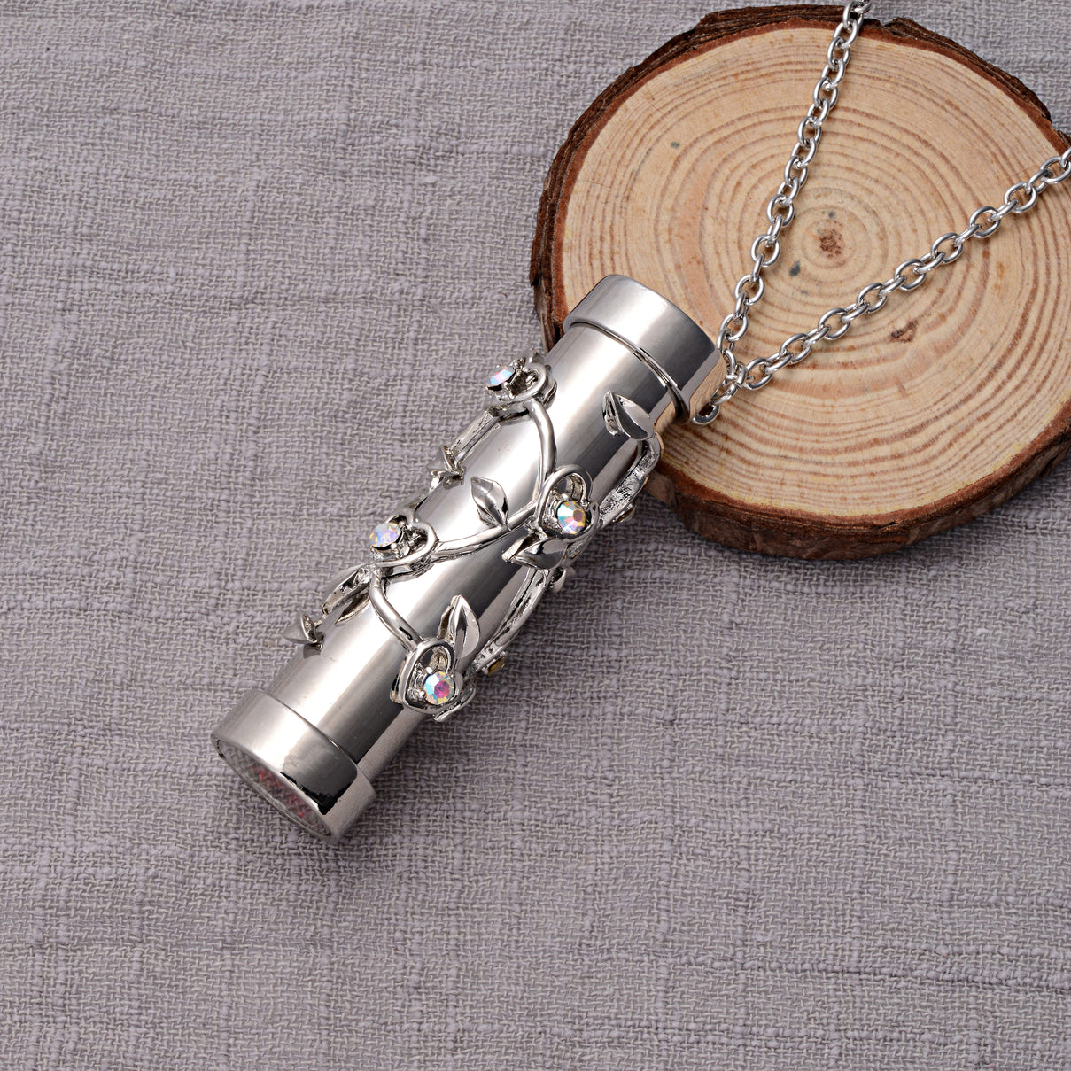 Multi Colour Austrian Crystal Kaleidoscope Necklace (Size 30 With 2 Inch Extender) in Silver Tone V32518814 1